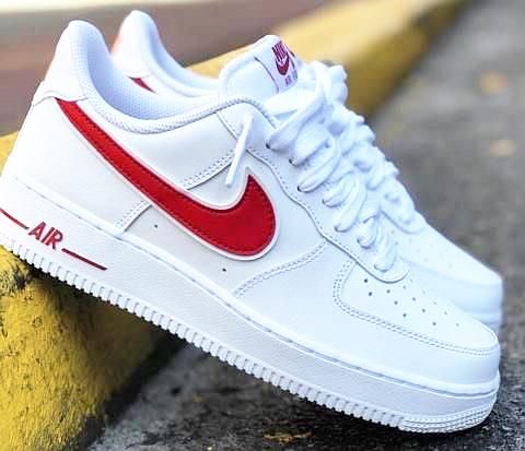 air force 1 white gym red